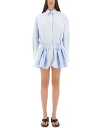 Alexander Wang - Tuta Corta A Righe - Lyst
