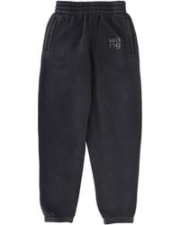 T By Alexander Wang - Alexanderwang. T Crystal Hotfix Logo Sweatpant - Lyst