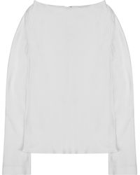 Alberta Ferretti - Silk Blend Blouse - Lyst