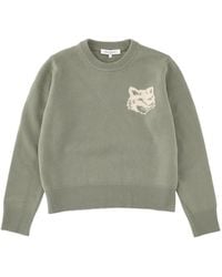 Maison Kitsuné - 'Fox Head' Sweater - Lyst