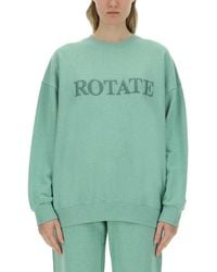 ROTATE BIRGER CHRISTENSEN - Ruota Birger Christensen 'Logo Crewneck' Selda - Lyst