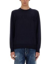 DSquared² - Logo Crew Neck Sweater - Lyst