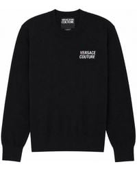 Versace Jeans Couture - Maglia Con Patch Logo - Lyst