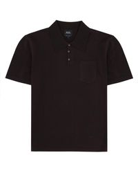 A.P.C. - Dark Logo Polo - Lyst