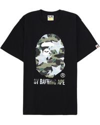 A Bathing Ape - Printed T-Shirt - Lyst