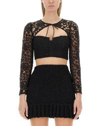 Self-Portrait - Lace Top - Lyst