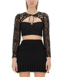 Self-Portrait - Lace Top - Lyst