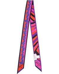 PUCCI - Foulard Bandeau Con Mix Di Stampe - Lyst