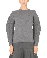 Jil Sander - Wool Blend T-Shirt With Soft Shoulders - Lyst