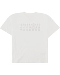 MM6 by Maison Margiela - T-Shirt Con Stampa Logo - Lyst