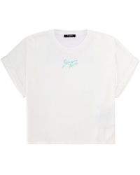 Balmain - Logo Crew Neck T-Shirt - Lyst