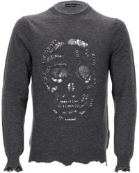 McQueen - Maglia "Skull Punk Piercing" - Lyst