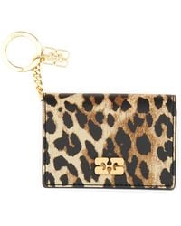Ganni - "Bou" Card Holder With Animal Motif - Lyst