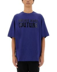Versace Jeans Couture - Gothic Logo T-Shirt - Lyst