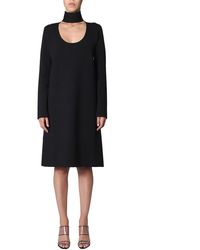 Bottega Veneta - Embellished Gathered Jersey Midi Dress - Lyst