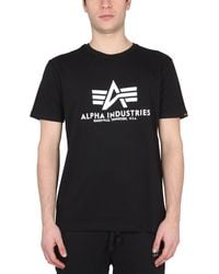 Alpha Industries - T-shirt With Logo - Lyst