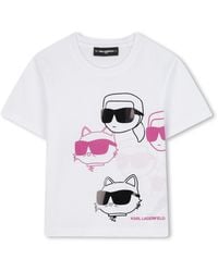 KARL LAGERFELD - T Shirt With Logo - Lyst