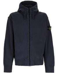 Stone Island - Felpa Con Patch Logo - Lyst