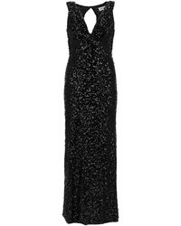 P.A.R.O.S.H. - Embellished V Neck Maxi Dress - Lyst