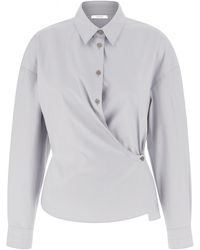 Lemaire - Straight Twisted Collar Shirt - Lyst