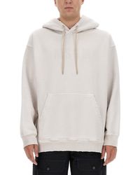 MSGM - Cotton Hoodie With Subtle Logo Detail - Lyst