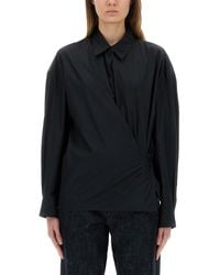 Lemaire - Camicia "Straight Collar Twisted" - Lyst