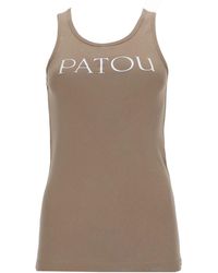 Patou - Logo Print Tank Top - Lyst