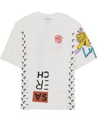 Marine Serre - T-Shirt "Upcycled" Con Stampa - Lyst