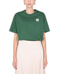 Lacoste L!ive Cotton Jersey T-shirt With Logo Patch - Green