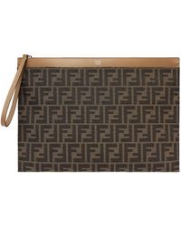 Fendi - Large Flat Pouch - Lyst