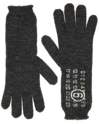 MM6 by Maison Margiela - 'Numeric Signature Mm6' Gloves - Lyst