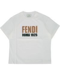 Fendi - T Shirt With Logo - Lyst