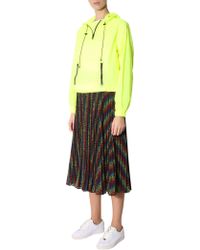 MICHAEL Michael Kors Pleated Skirt With Rainbow Logo Print - Black