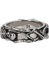 McQueen - Anello "Dancing Skeleton" - Lyst