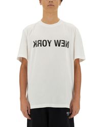 Helmut Lang - Bold Graphic Logo T-Shirt - Lyst