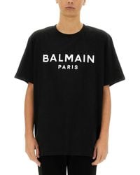 Balmain - T-shirts and polos black - Lyst