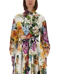 Dolce & Gabbana - Floral Crop Shirt - Lyst