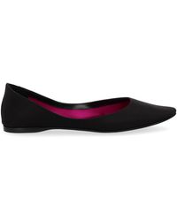 Saint Laurent - Crepe Satin Ballerina "Lou" - Lyst