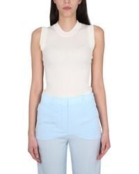Max Mara - Cotton Tank Top - Lyst