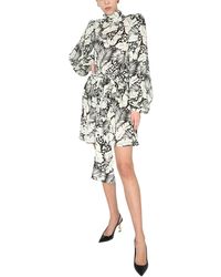 Saint Laurent - Mini Dress With Band - Lyst
