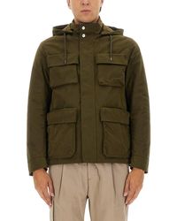 Herno - Waxed Cotton Short Parka - Lyst