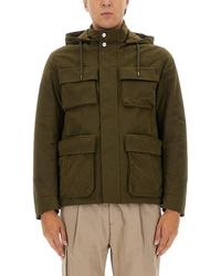 Herno - Waxed Cotton Short Parka - Lyst