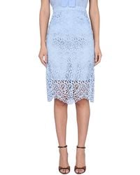 Burberry - Chic Midi Skirt With Concealed Back Zipper - Lyst