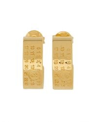 MM6 by Maison Margiela - Logo Earrings - Lyst