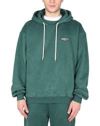 MOUTY - "dallas" Cotton Hooded Sweatshirt With Logo - Lyst