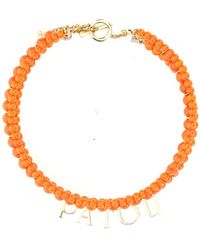 Patou - Glass And Brass Bead Necklace - Lyst