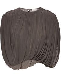 Magda Butrym - Draped Cupro Top - Lyst