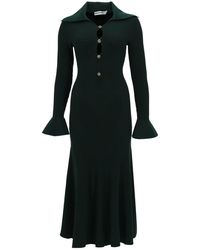 Self-Portrait - Tailored Knit Midi Dress - Lyst