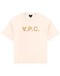 A.P.C. - T-Shirt With Logo - Lyst