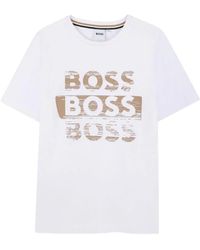 BOSS - T-Shirt With Logo - Lyst